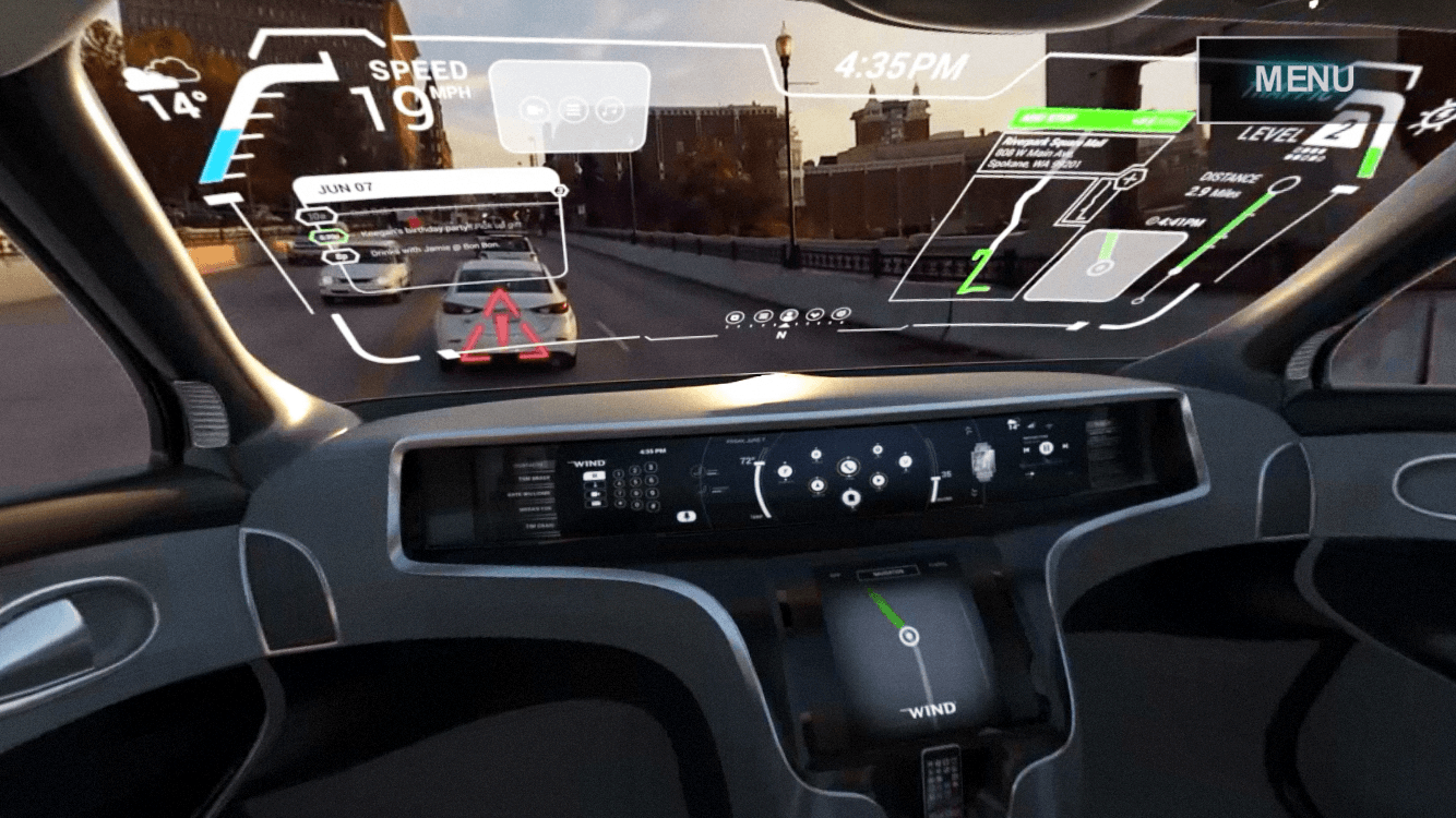 autonomous self-driving car gravity jack virtual reality